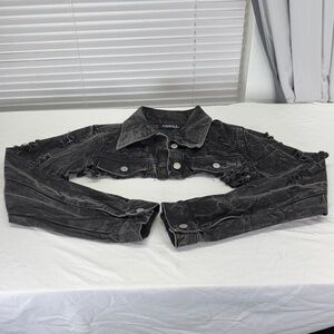 Thrill Charcoal Denim Jacket
